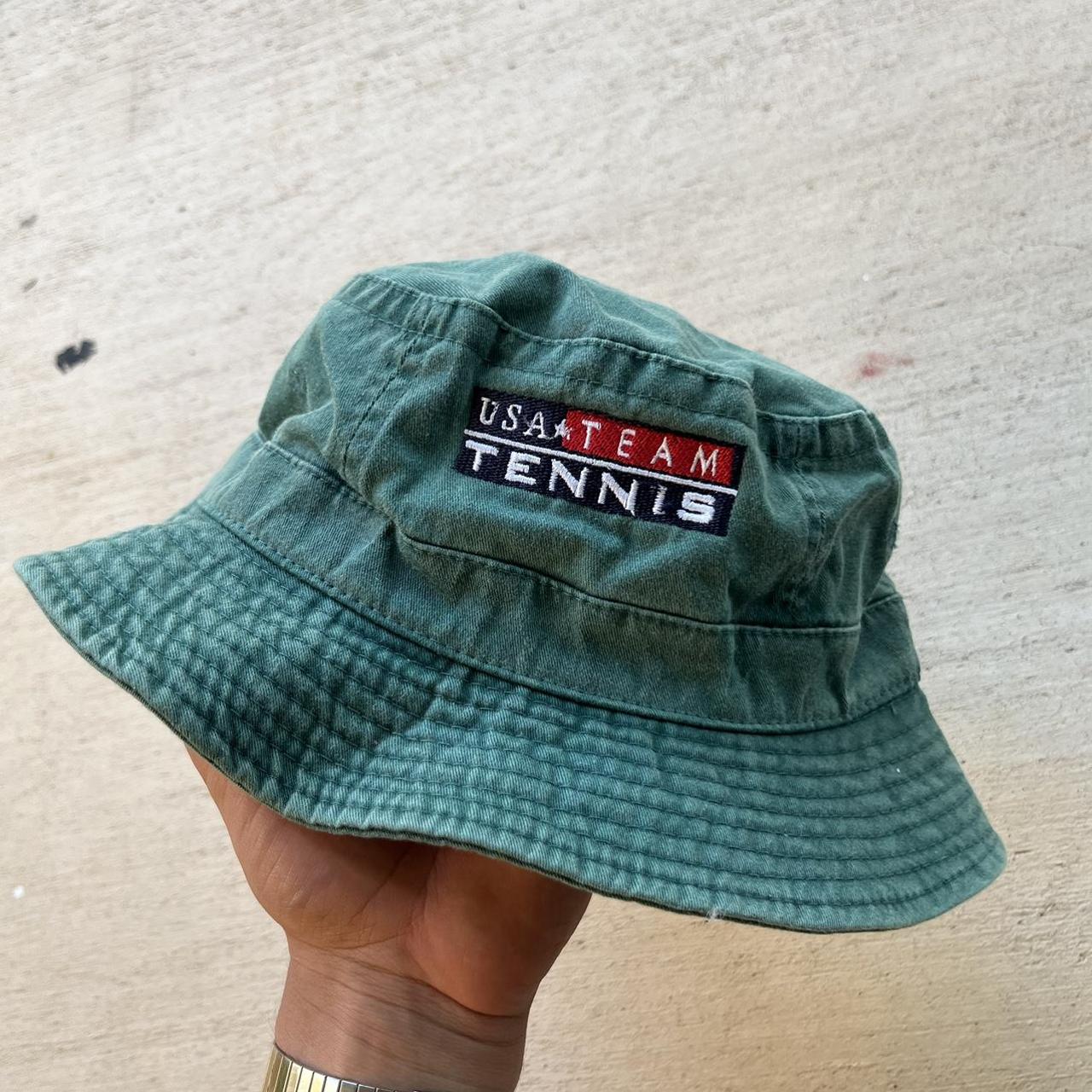 USA TENNIS BUCKET HAT Depop
