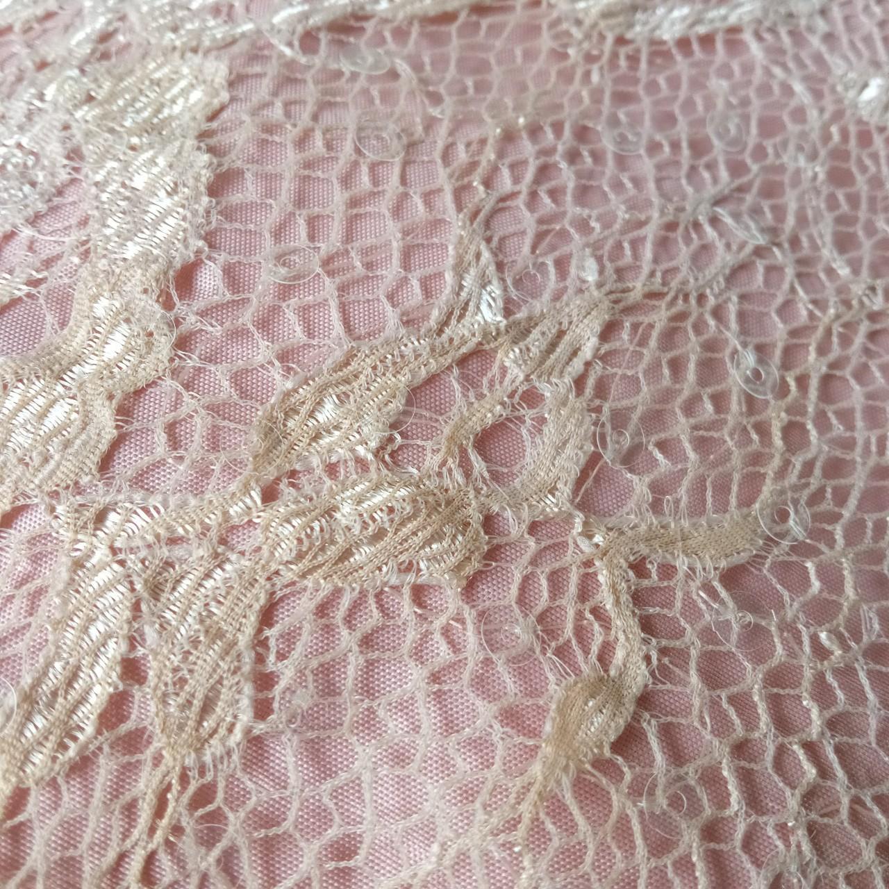 Laura Ashley Pink lace Dress with scattered... - Depop