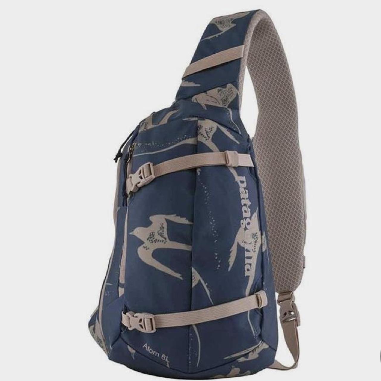 Patagonia Atom Sling in Tidepool Blue/Tropical Birds... Depop