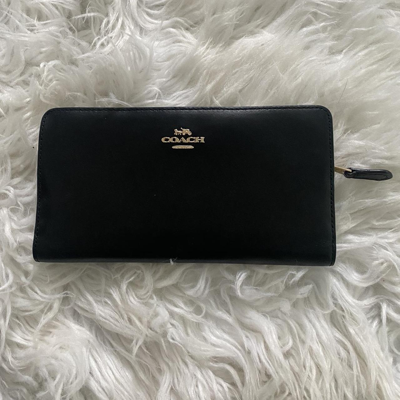 Coach skinny wallet in refined online leather