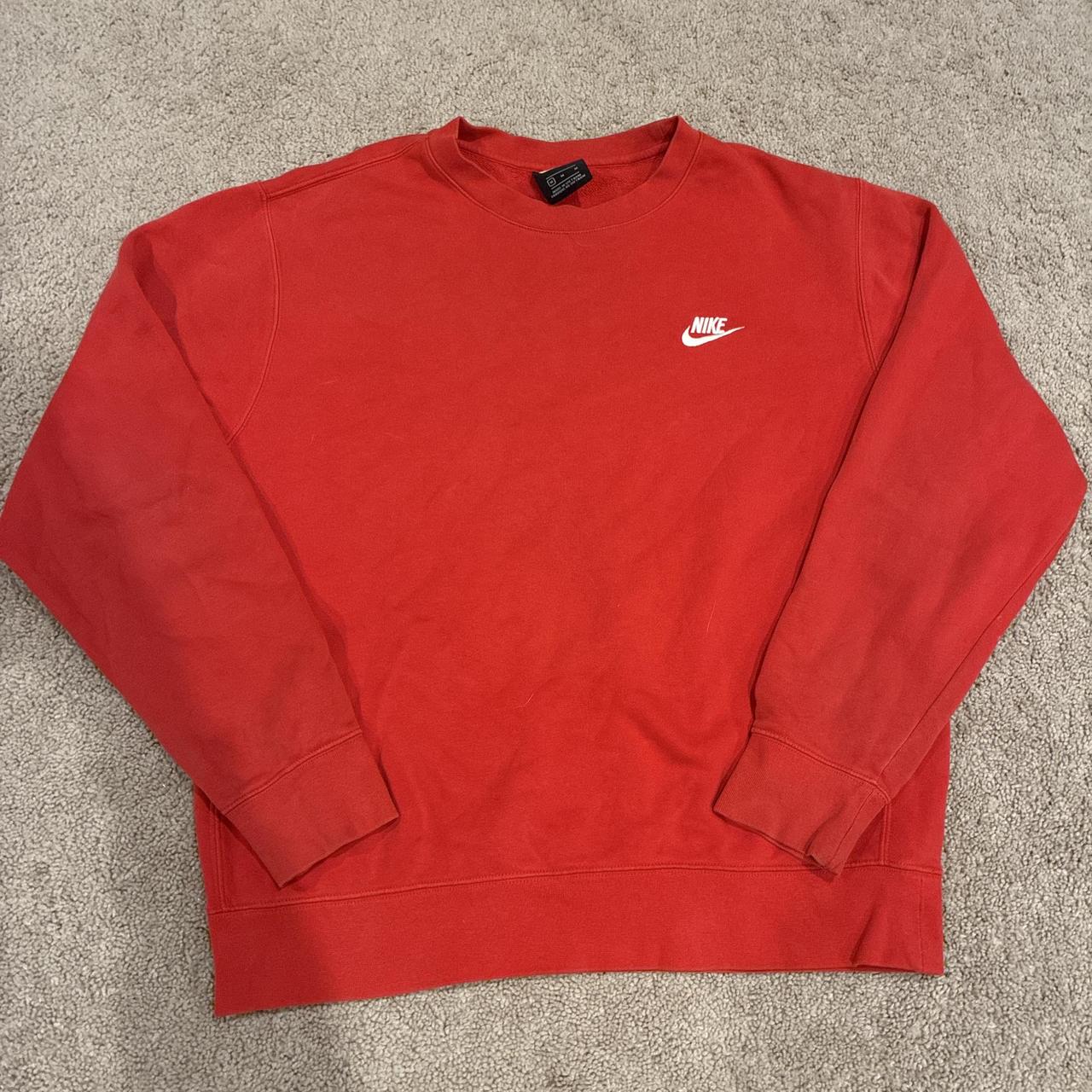 red nike crewneck mens