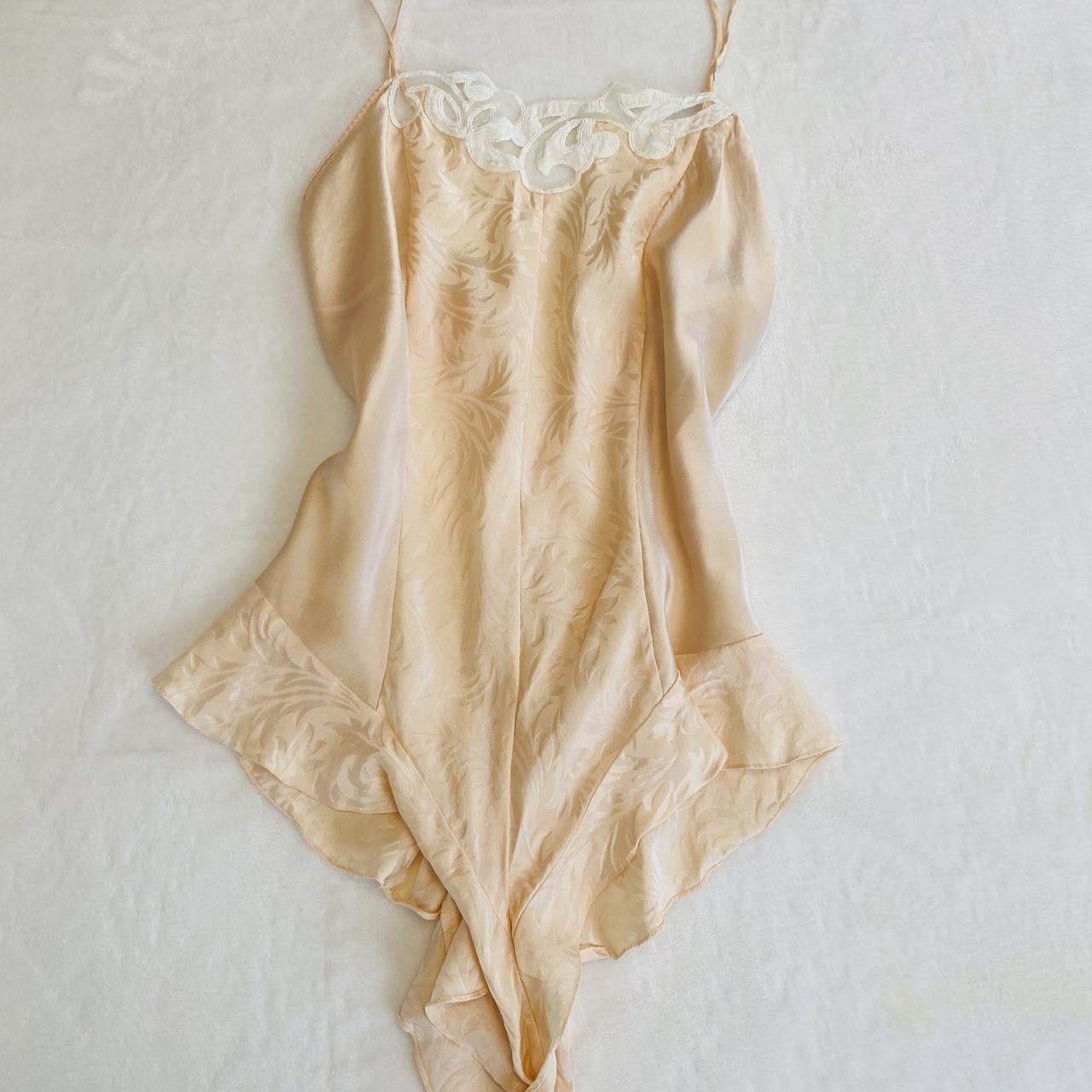 Vintage Victoria's secret Teddy style lingerie Pale - Depop