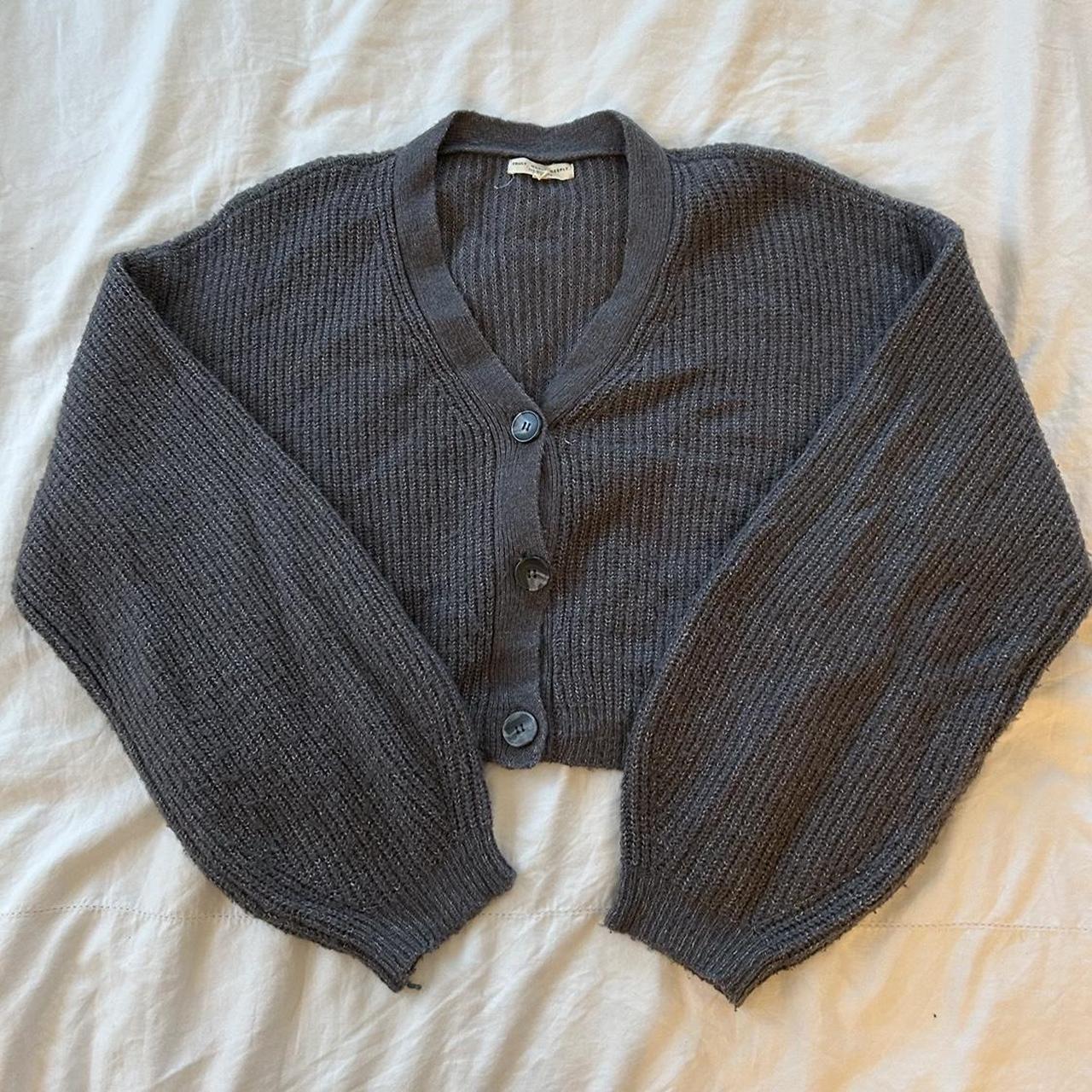 Very beloved Urban Outfitters puffy sleeve cardigan!... - Depop