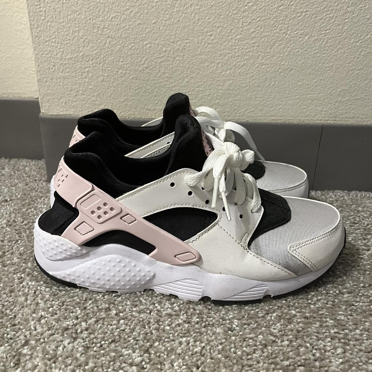 Huaraches pink black and white best sale