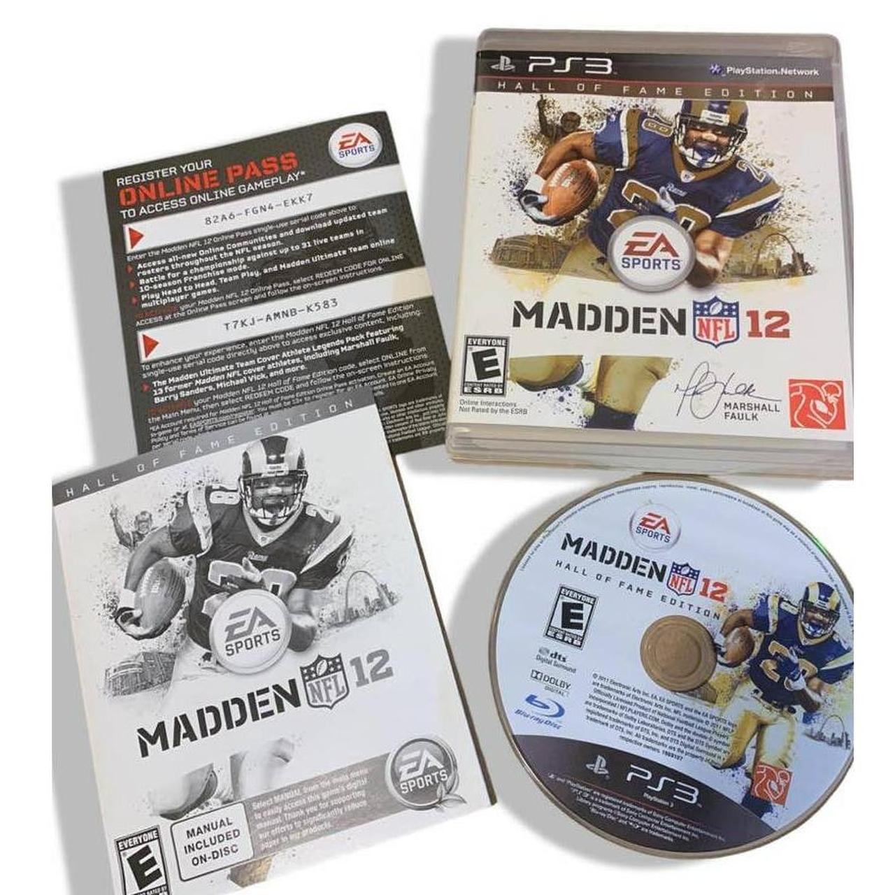 PS3 Playstation 3 Madden 12 NFL Complete + Madden 11 Disc - Tested and  Working