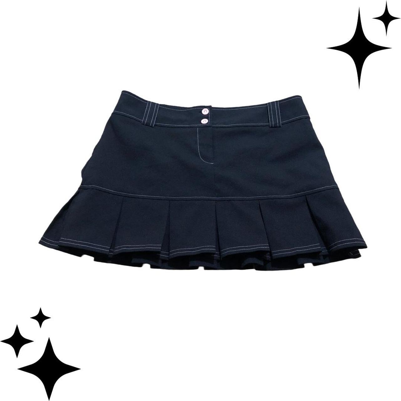 Evans Women's Black and Pink Skirt