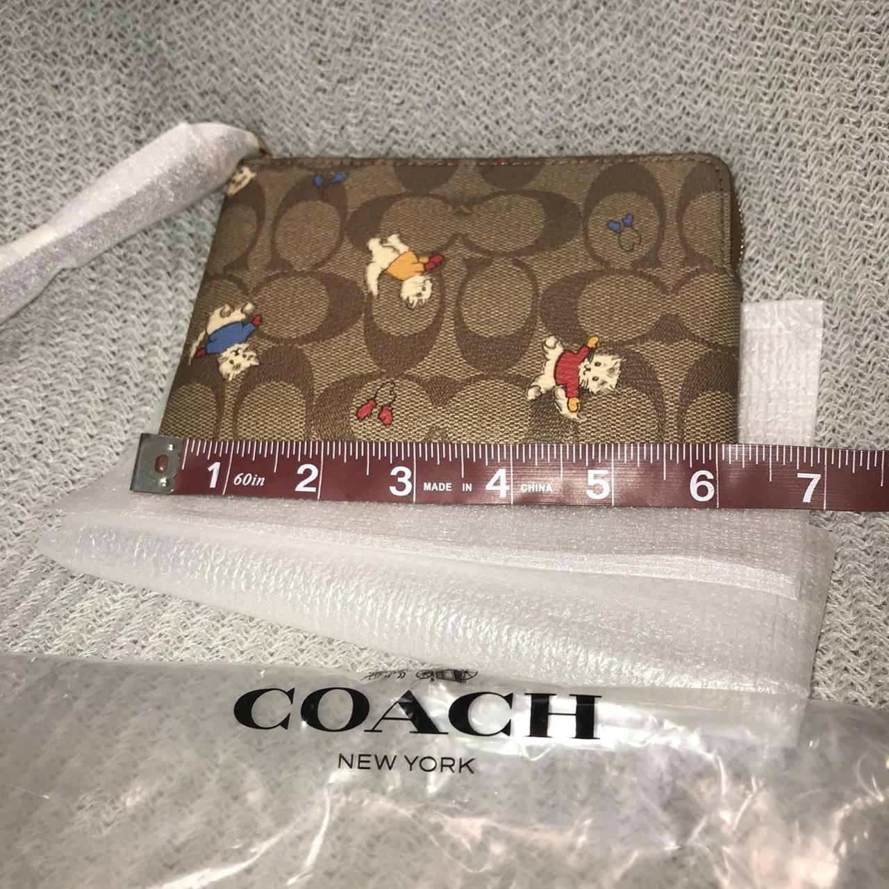 New Coach small wristlet kittens in mittens print Depop