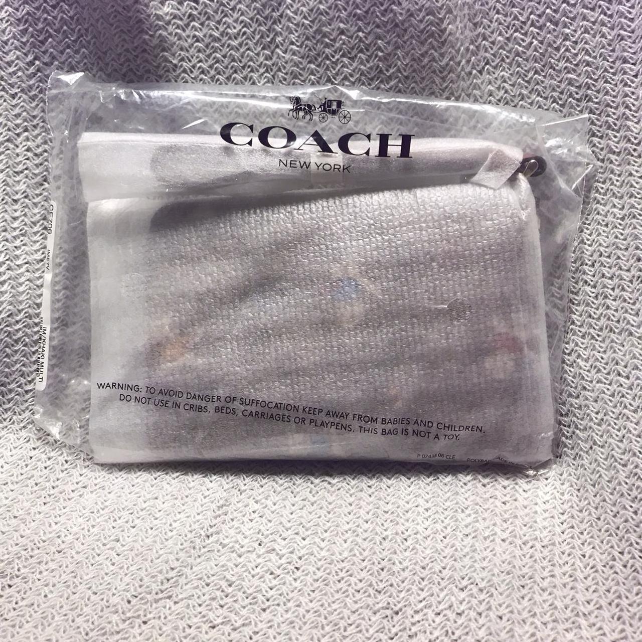 New Coach small wristlet kittens in mittens print Depop