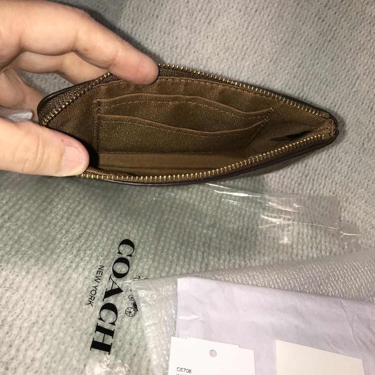 New Coach small wristlet kittens in mittens print Depop