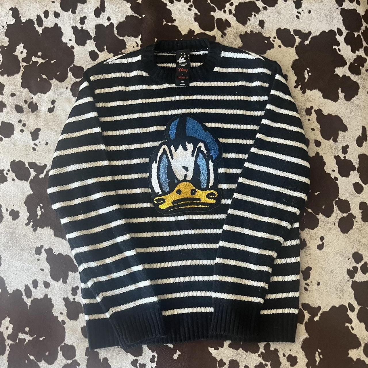 Disney Donald Duck Sweater Size M Heavy Knit Forever 21 Depop