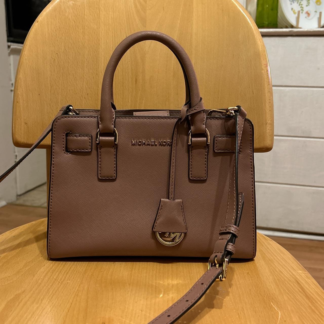 Michael Kors Women S Burgundy And Pink Bag Depop