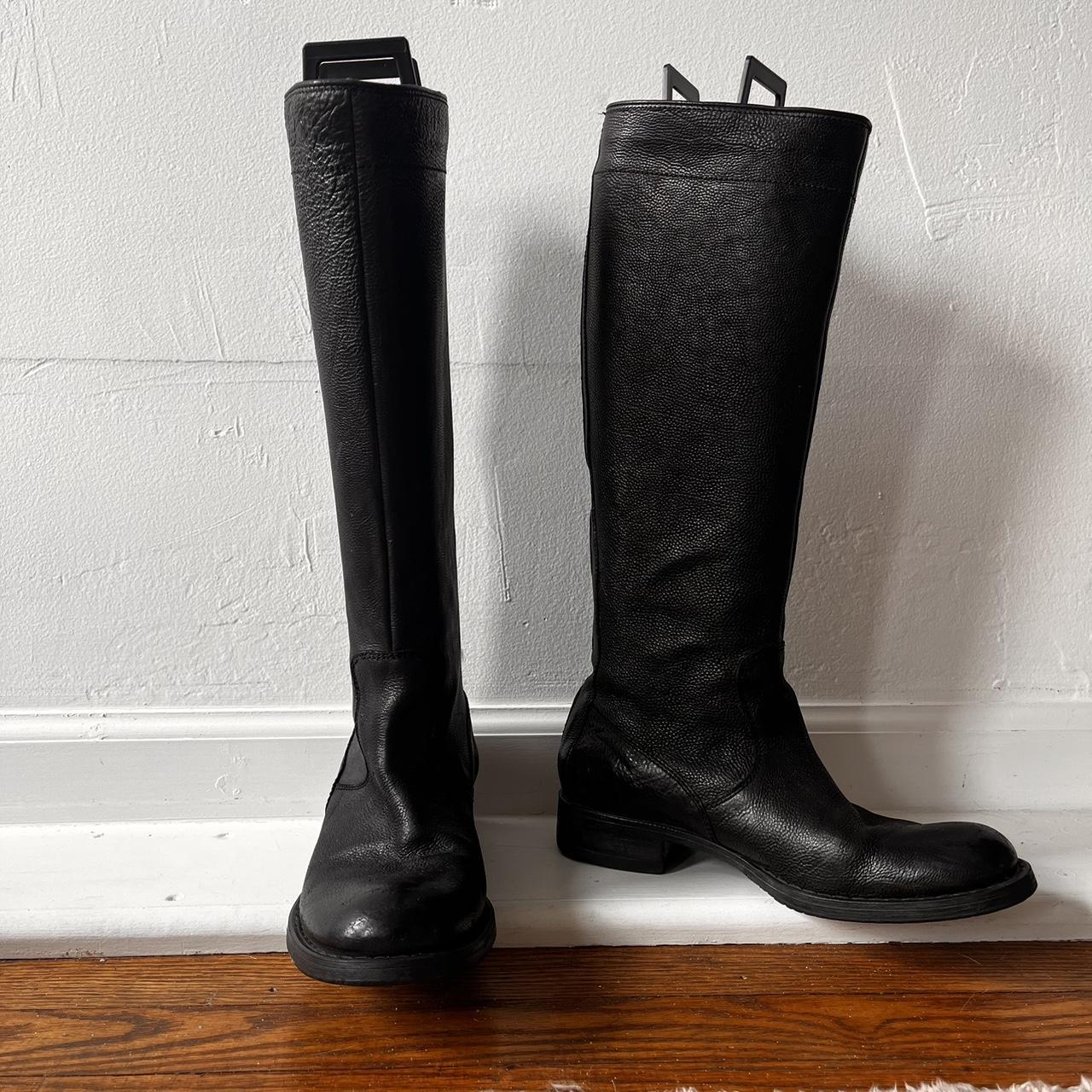 Vera Wang Lavender Riding Boots. Black... - Depop