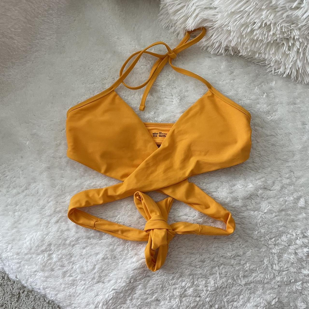 Aerie Halter Wrap Bikini Top Medium wrap bikini Depop