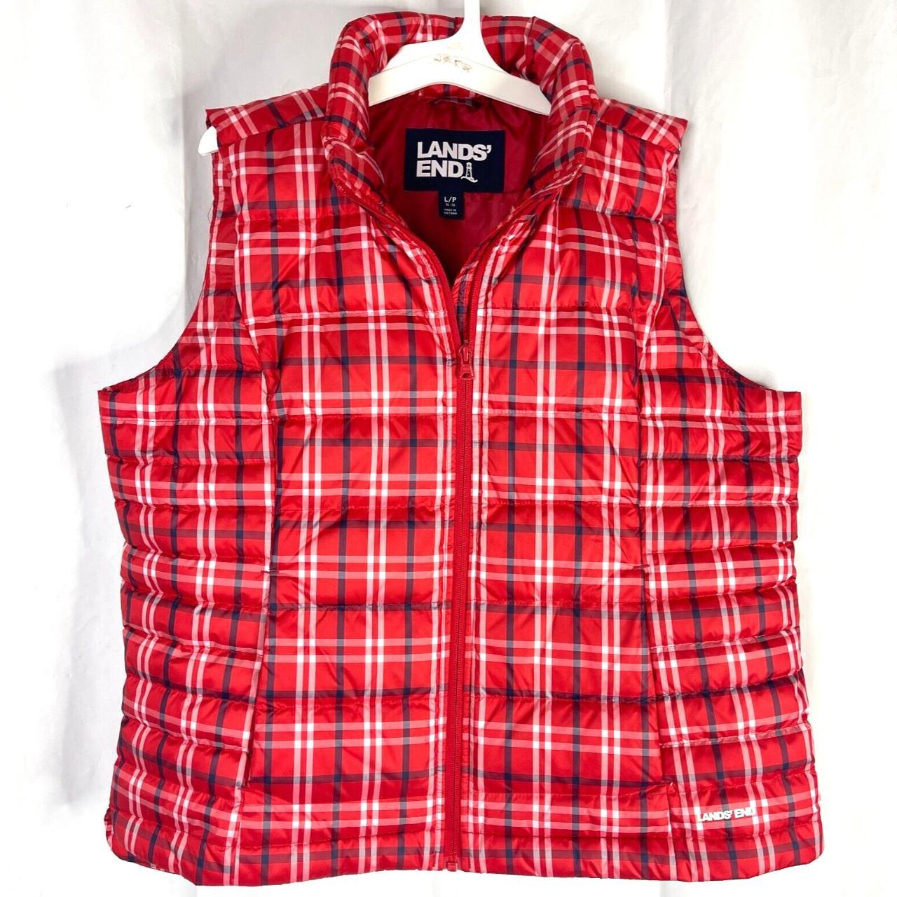 Plaid puffer vest womens hotsell