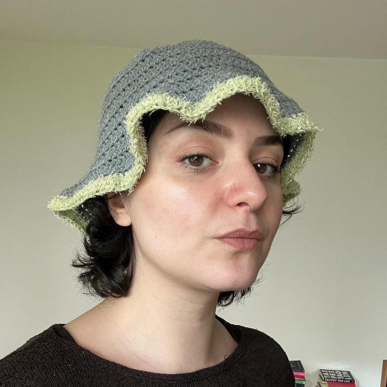 the perfect crochet bucket hat for spring 🌱 handmade... - Depop