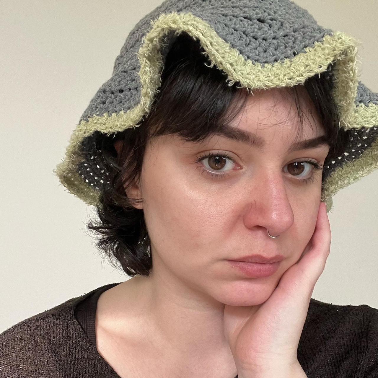 the perfect crochet bucket hat for spring 🌱 handmade... - Depop