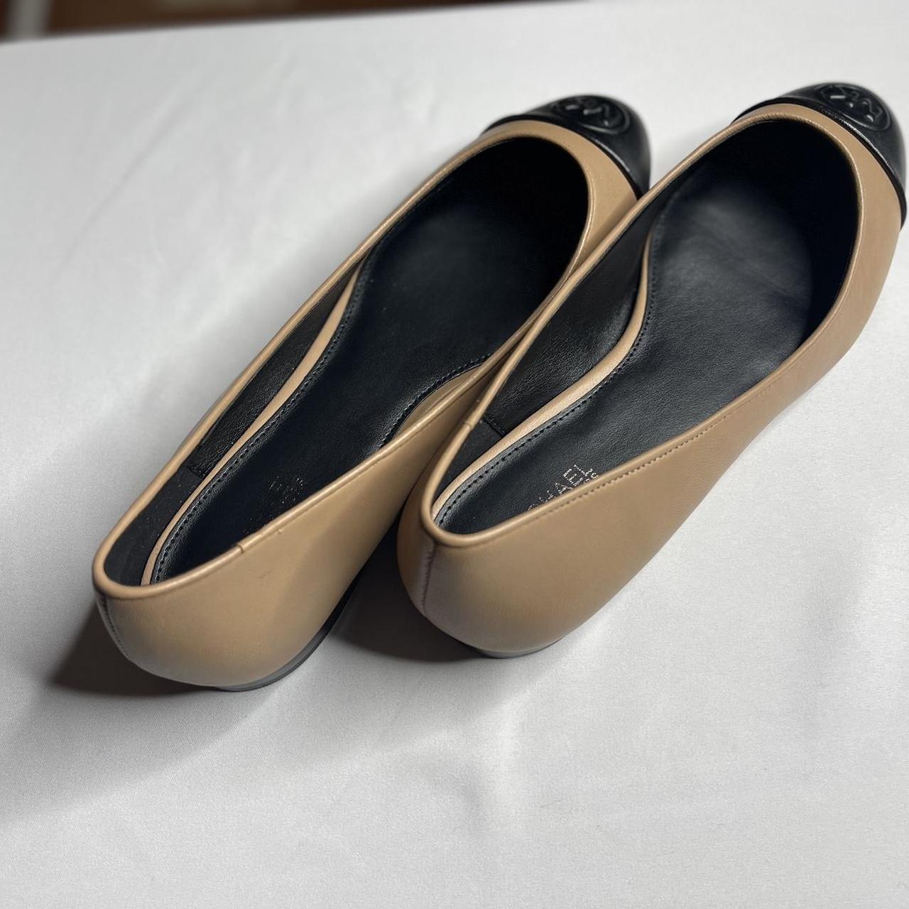 Michael Kors Dylyn Logo Leather Ballet Flat Color Depop