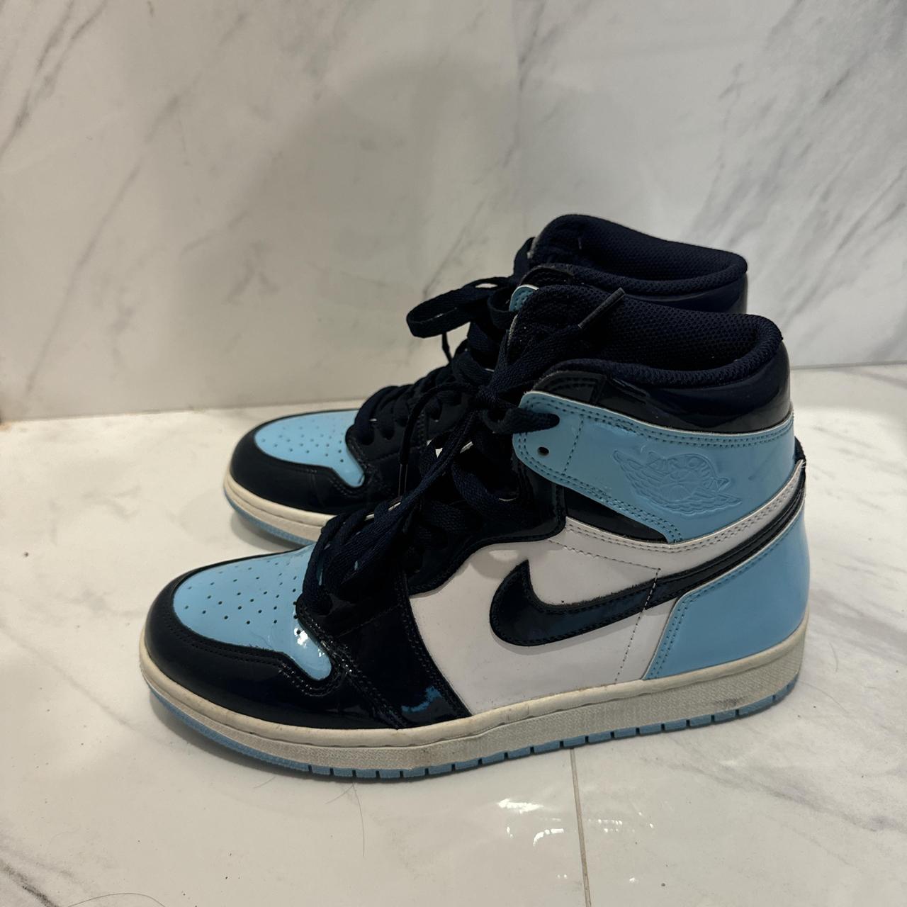 Nike Air Jordan Shiny Jordan Blue Air Jordan Mid SE Signal Blue