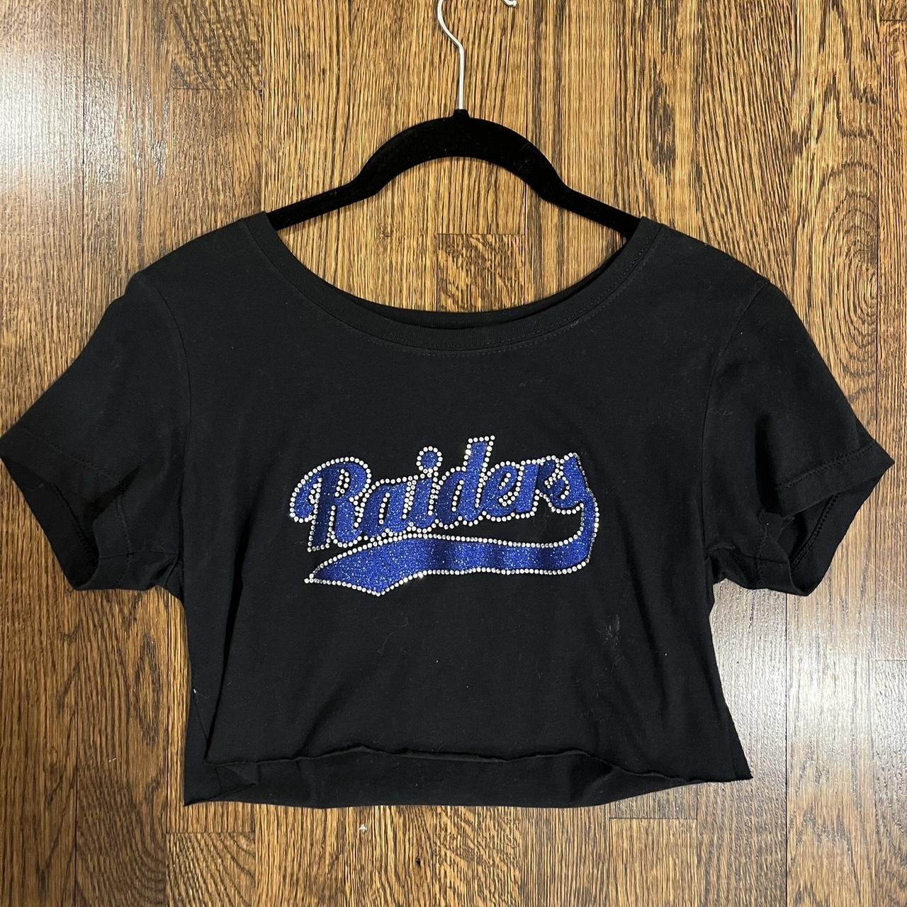 vintage raiders cropped tee. super cute i love the - Depop