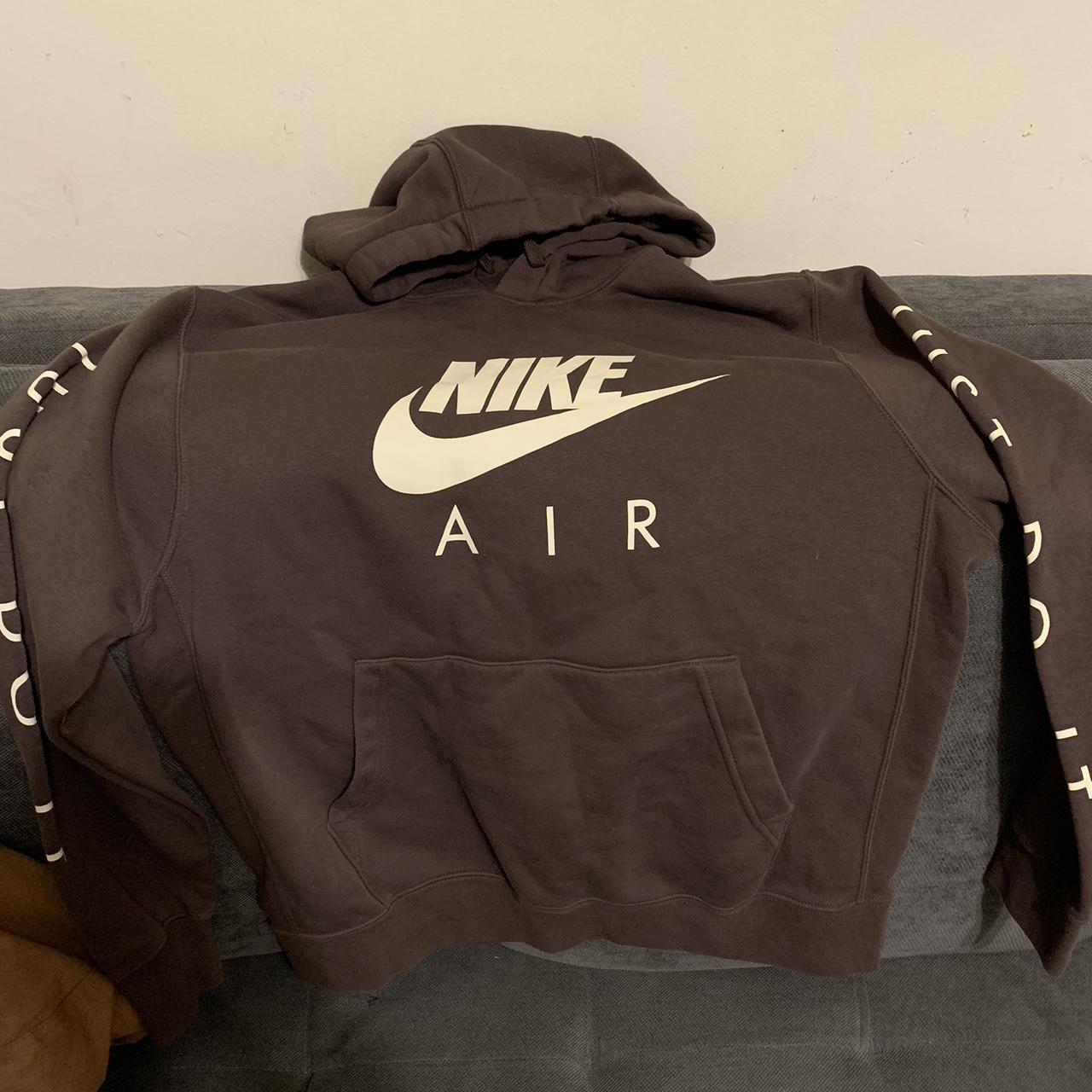 nikelab brown hoodie