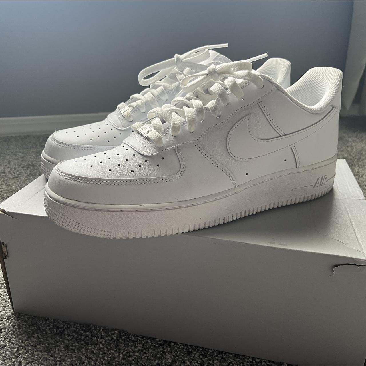 Air Force 1 worn like 3 times - Depop