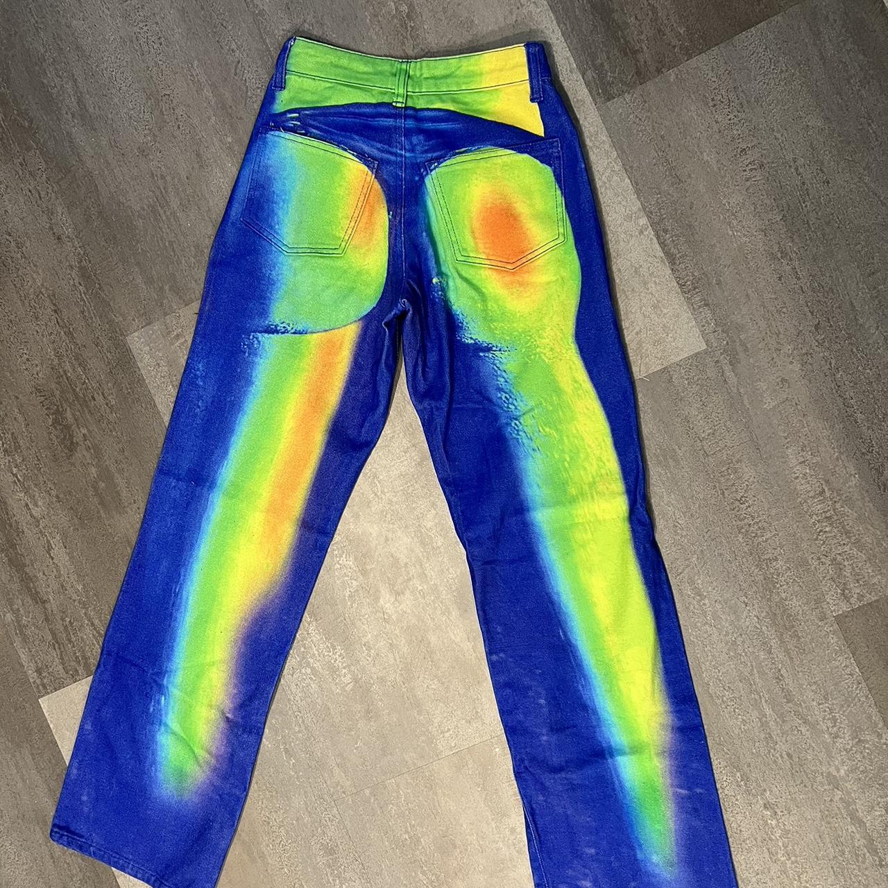 Jaded London Sydney thermal print jeans Petite... - Depop