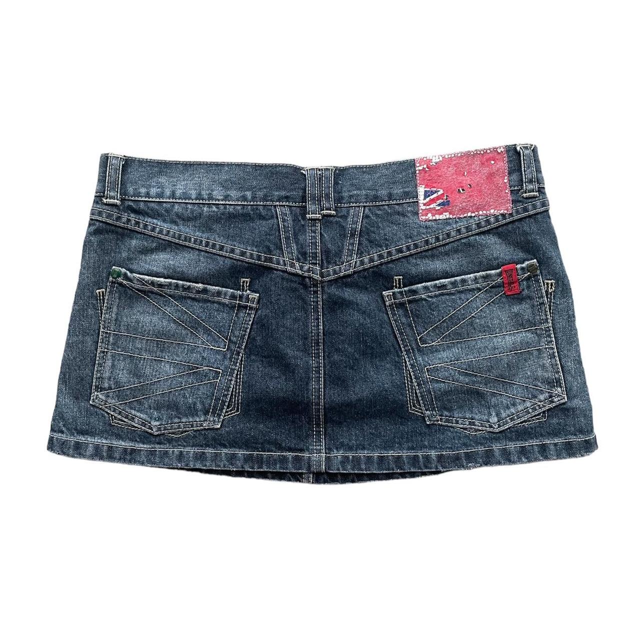 Vintage y2k Lonsdale denim mini skirt - Depop