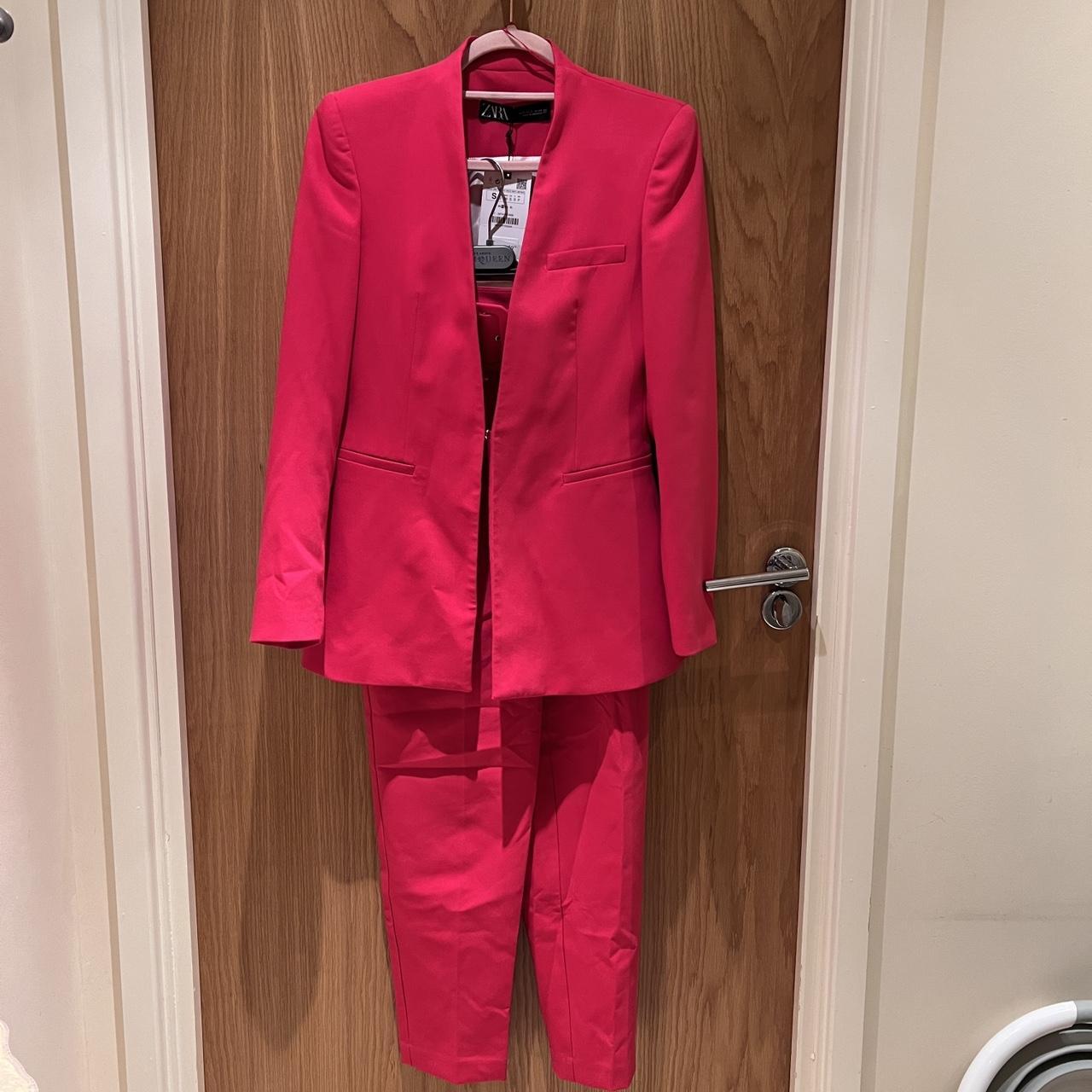 Zara Fuschia Pink Suit (SOLD TOGETHER) Brand new... Depop