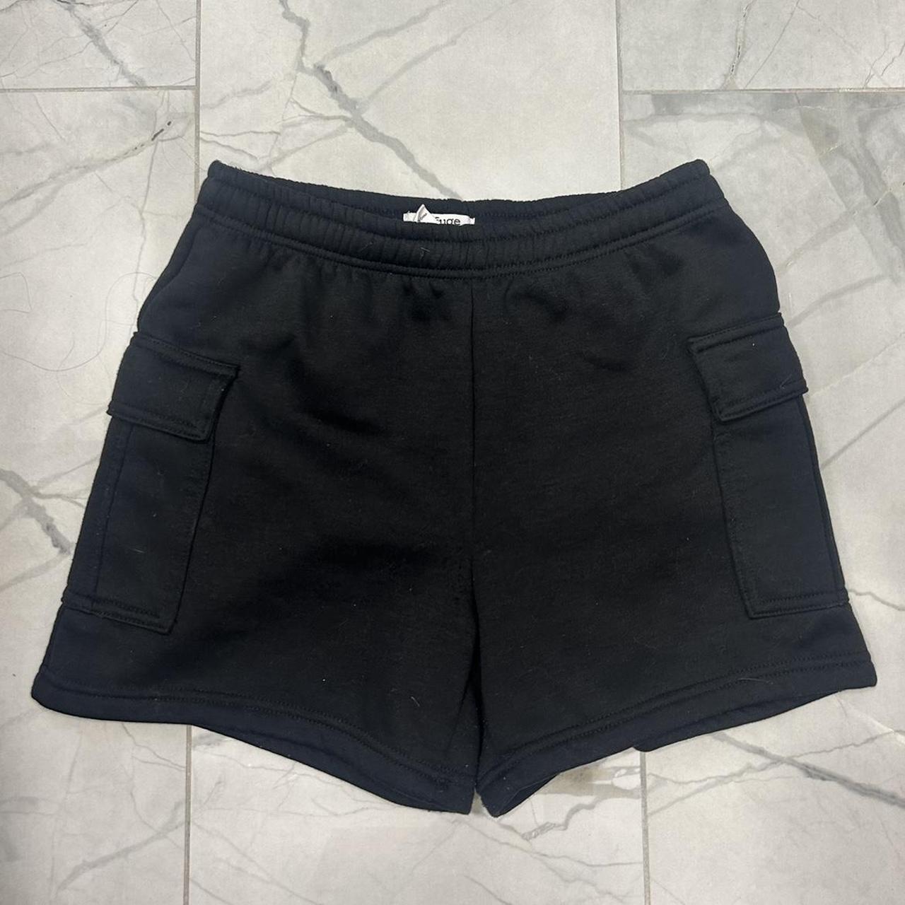 Sweatpant material shorts sale