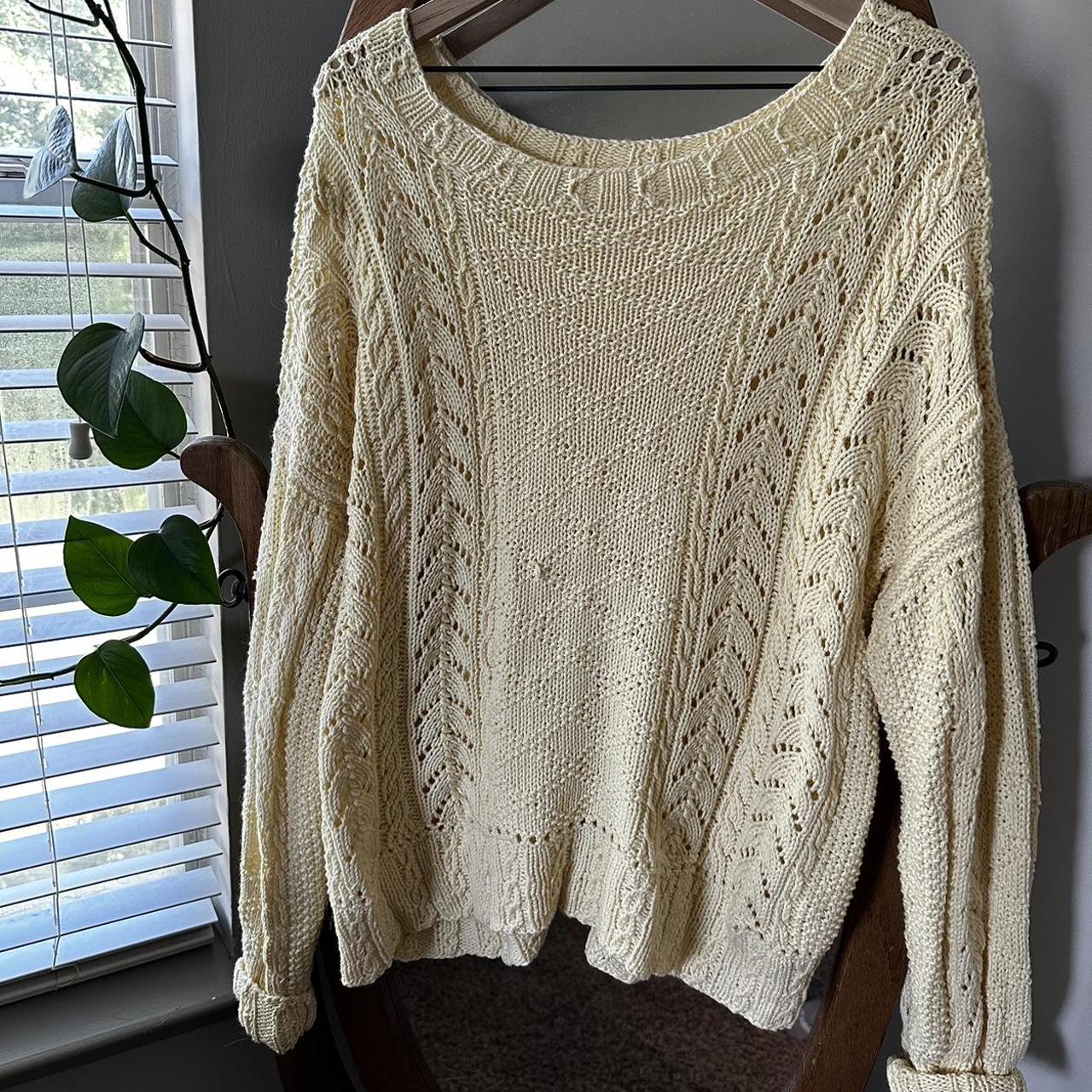 oversized yellow sweater