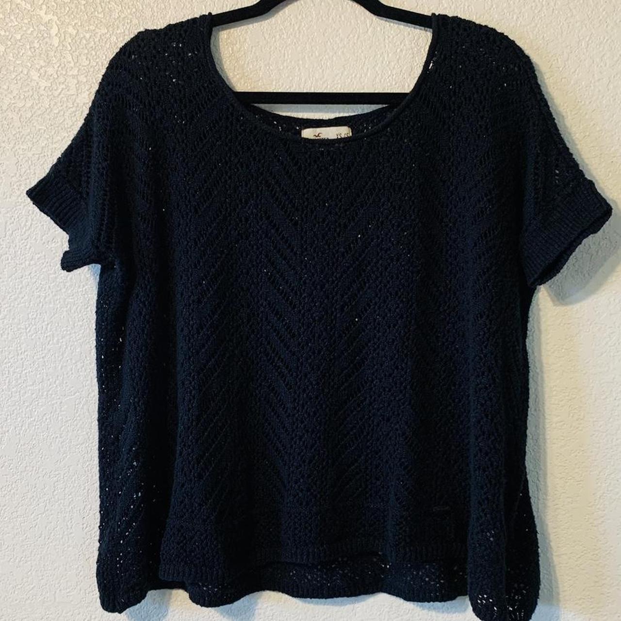 Hollister Co. Women's Black Blouse | Depop