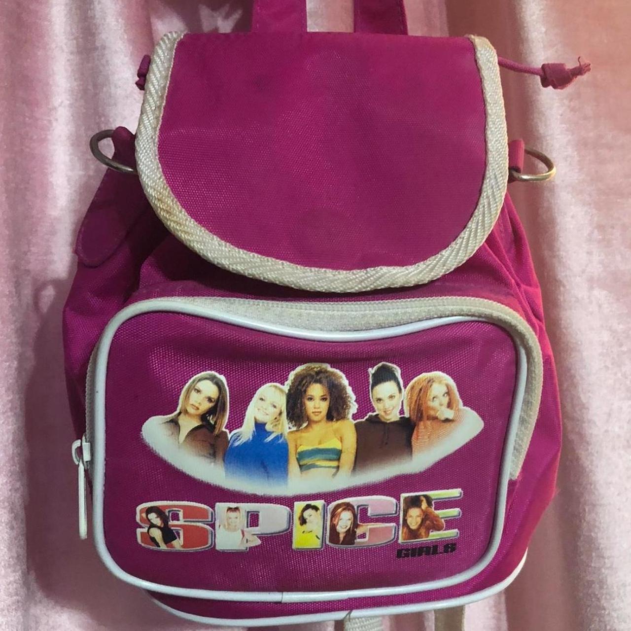 ヴィンテージ スパイスガールズ ミニ2wayリュック　Spice Girls Vintage 90's Spice Girls mini backpack!!!! Love this | Depop
