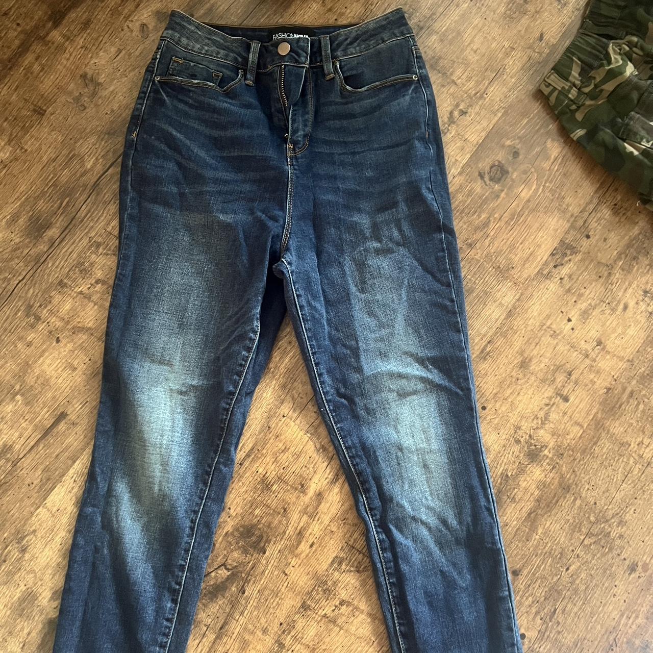 Fashion nova mom jeans size 18 (Plus Size) There - Depop