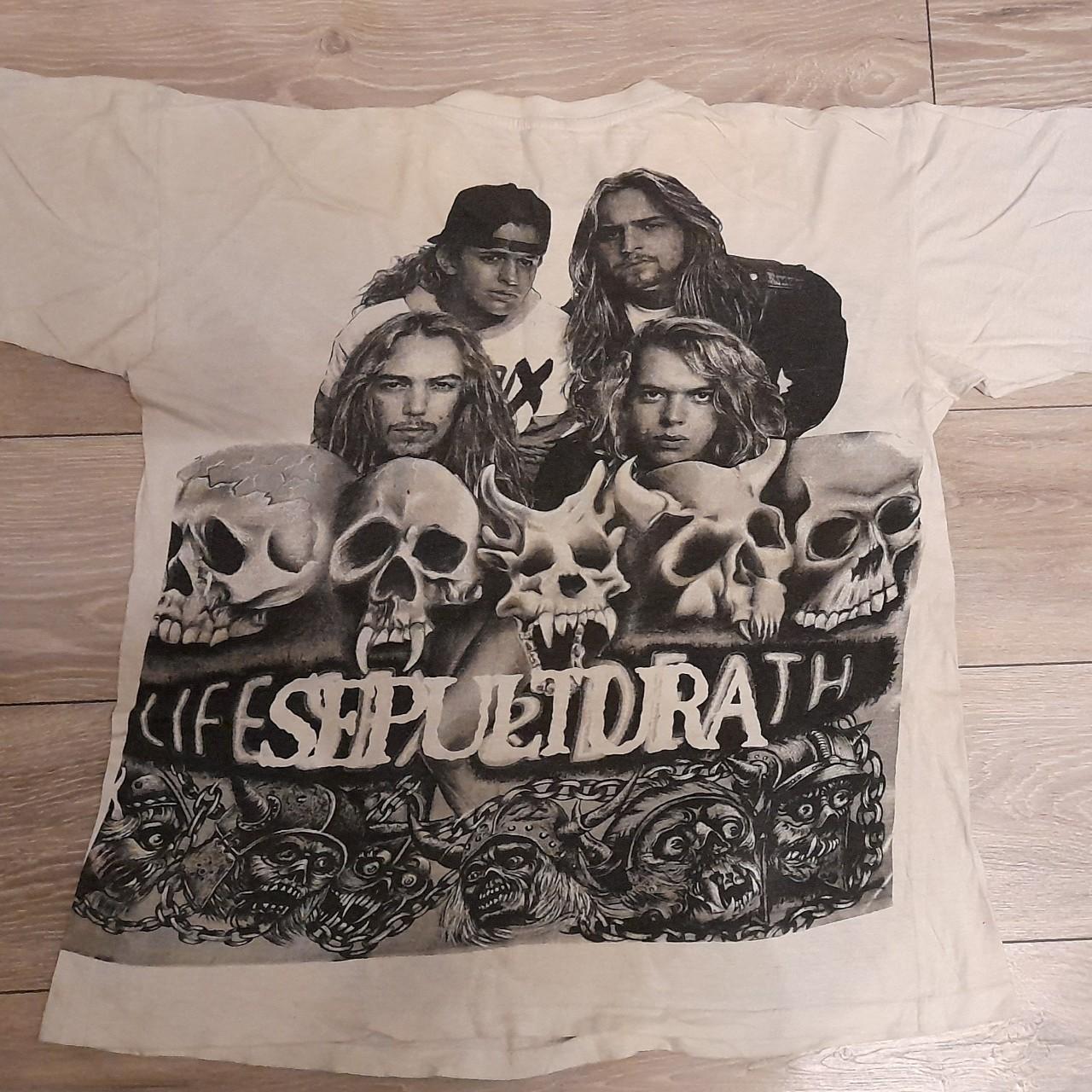Vintage Sepultura shirt from 1993. Size xl, still... - Depop