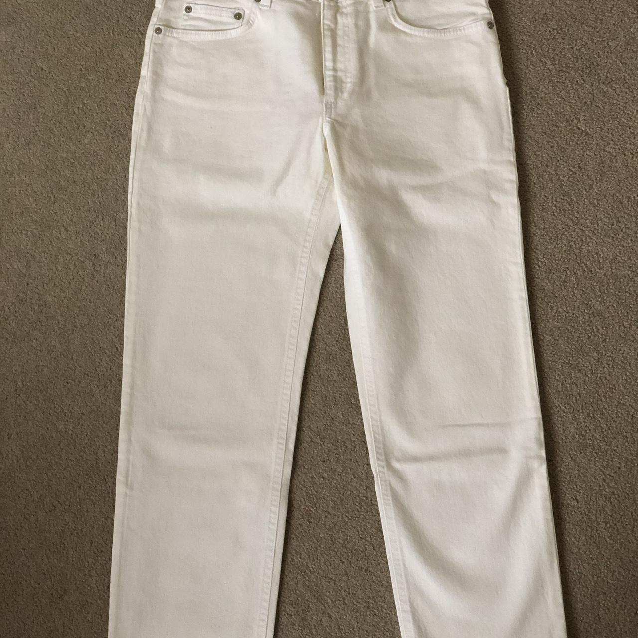 Acne Jeans 38 White Denim Buttery Soft. Straight... - Depop