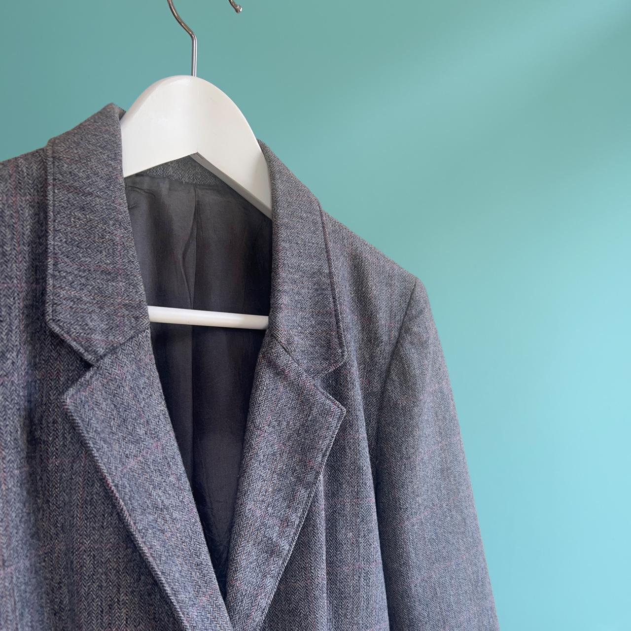 VINTAGE HERRINGBONE JACKET BLAZER 🇺🇸 MADE IN USA 🇺🇸 ... - Depop