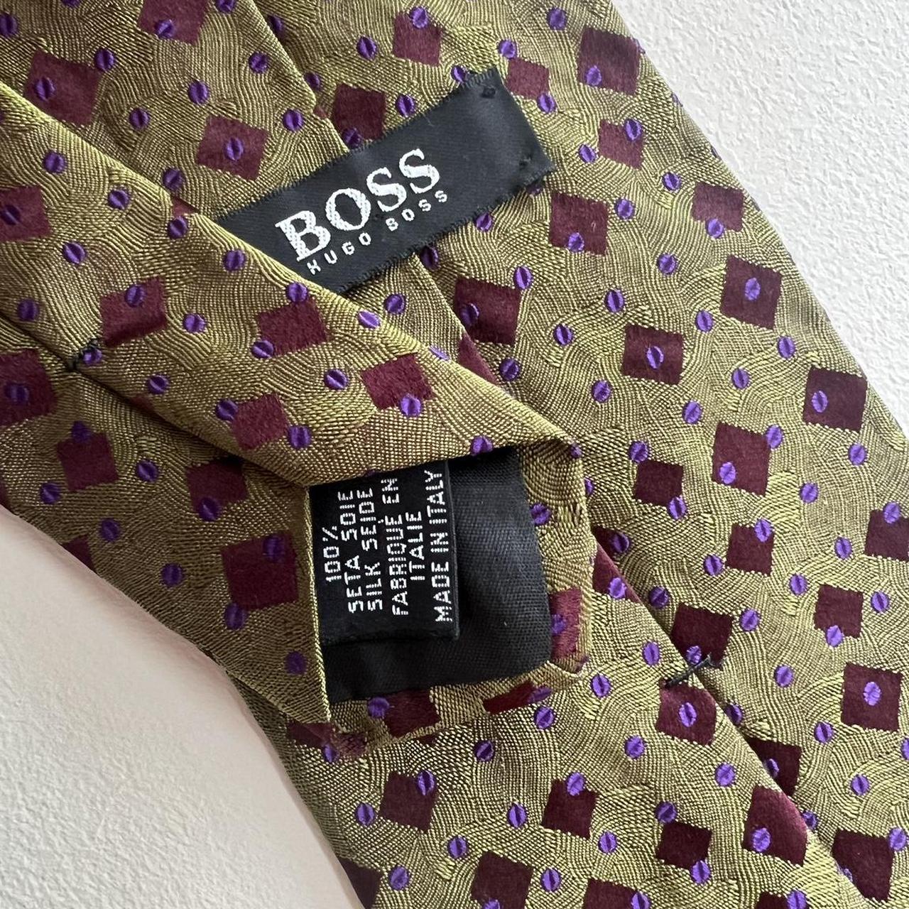 hugo boss silver tie