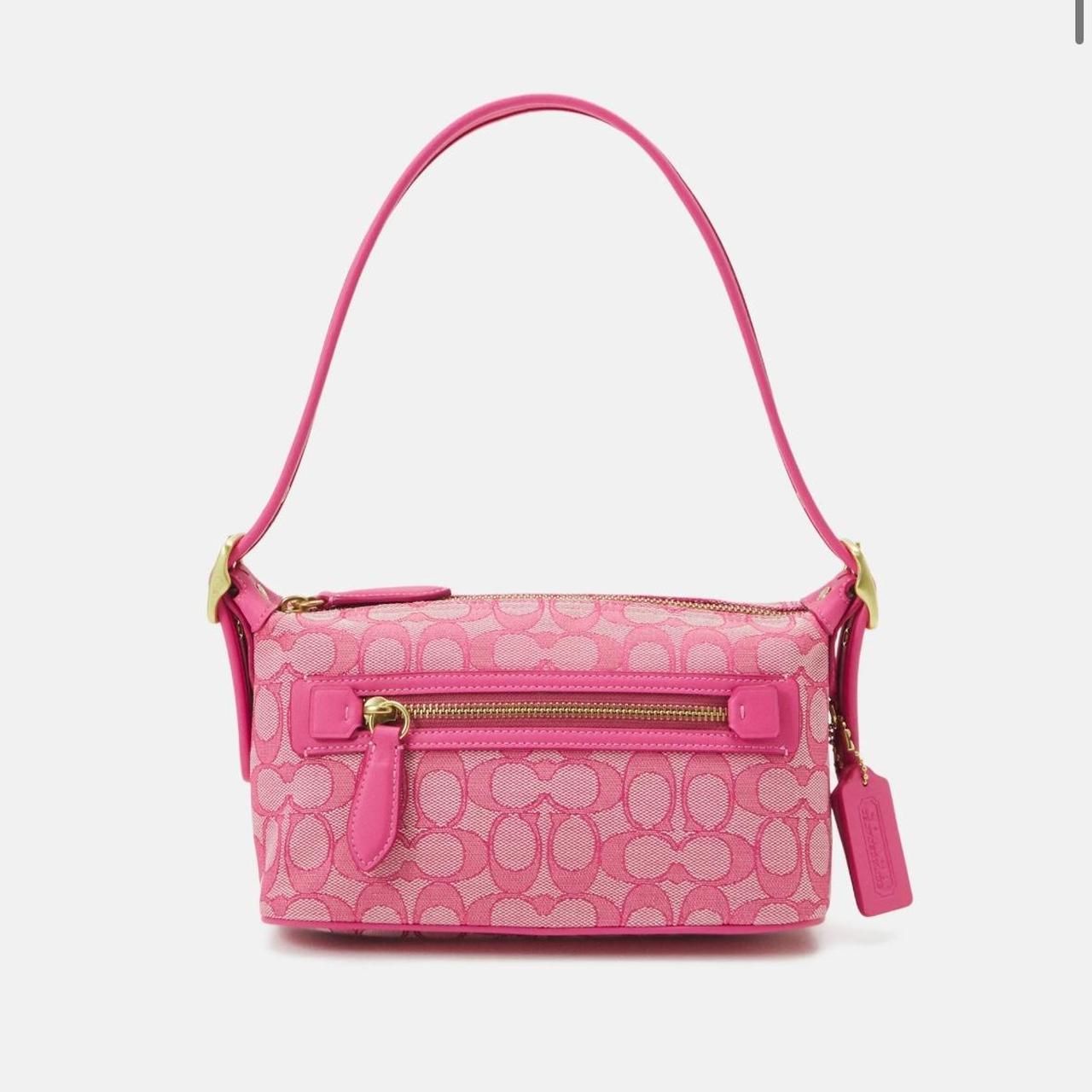Coach signature Demi bag in petunia/hot pink!... - Depop