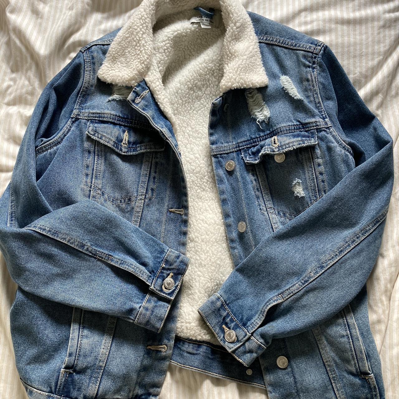 New look denim jacket never worn, no stains... - Depop