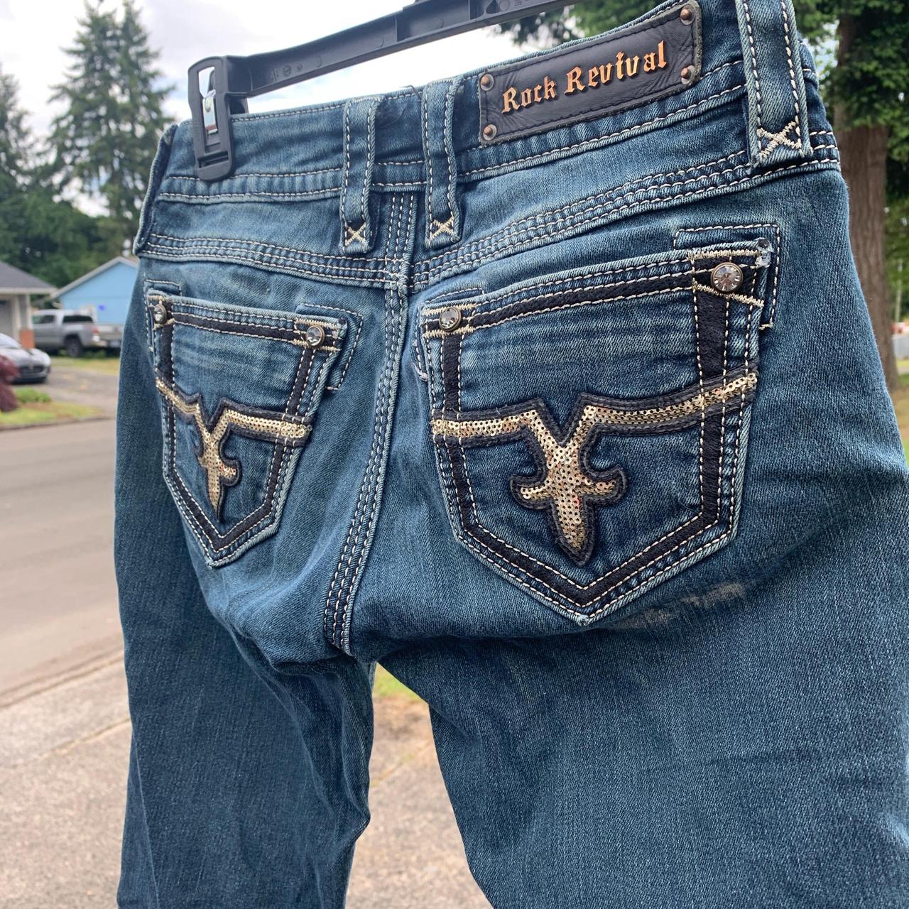 Buckle Women's Jeans Blue/Navy 26 – Rock Revival blue and navy