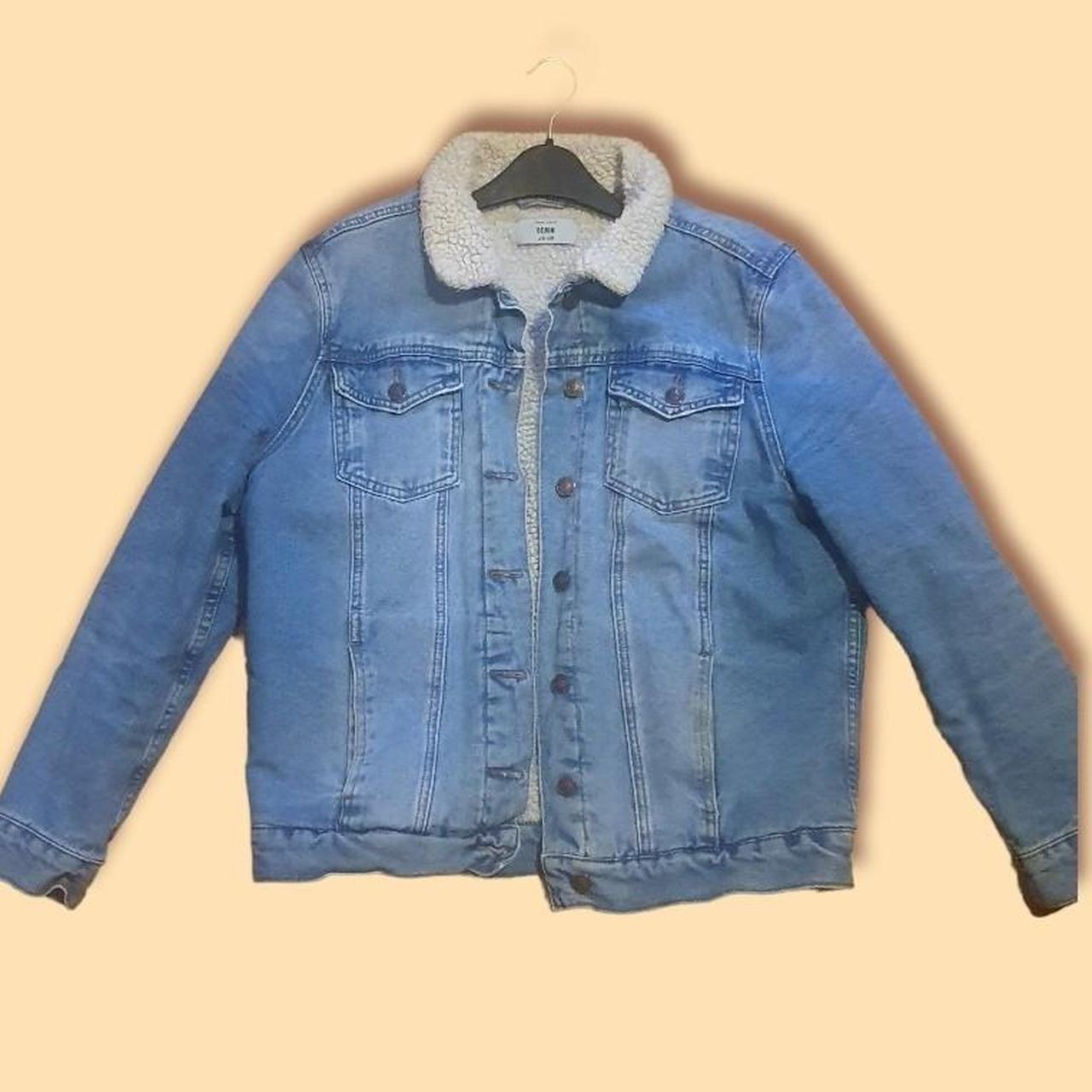Womens denim jacket Condition:good Size: 14 Offers... - Depop