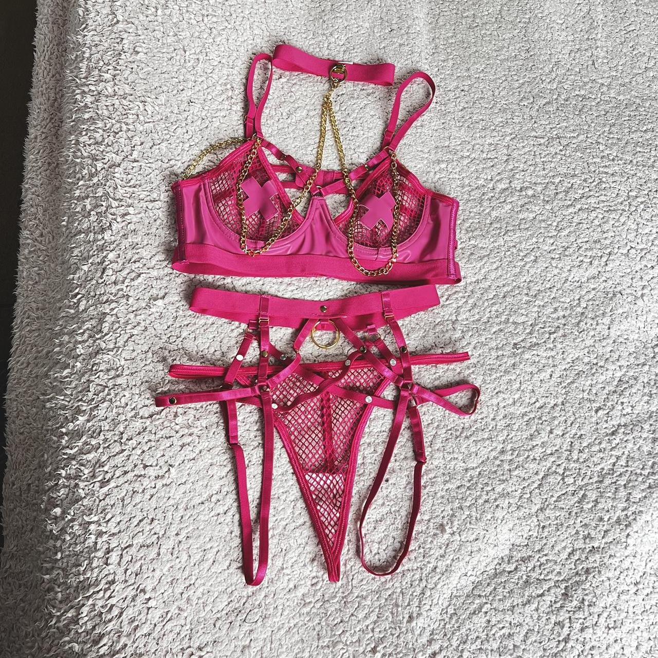 SHEIN Women's Pink Underwear | Depop