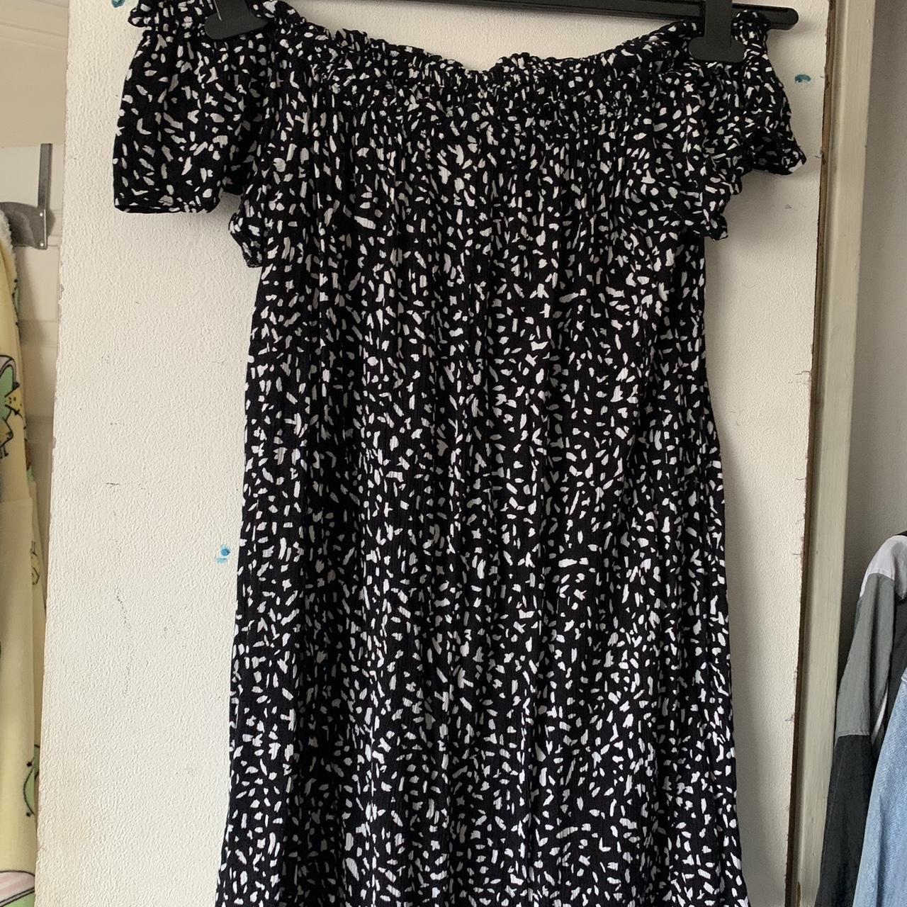 Primark Women's Black and White Dress | Depop