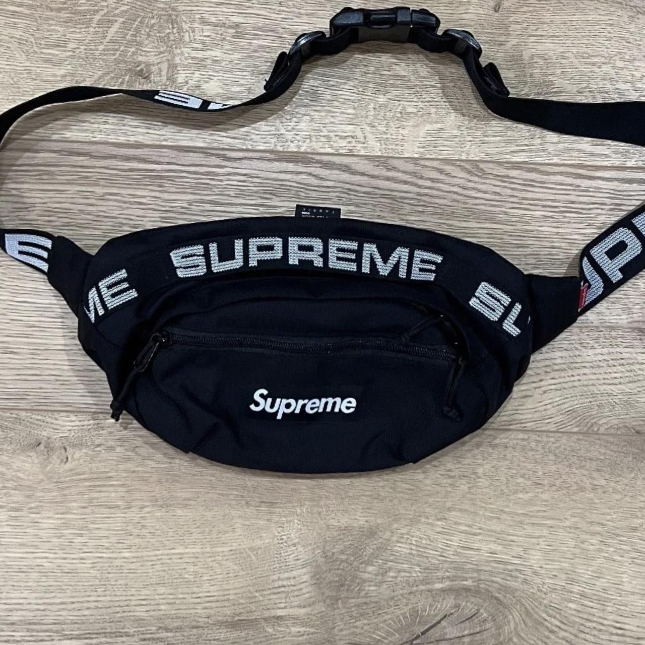 red authentic #supreme #bag #fannypack with - Depop