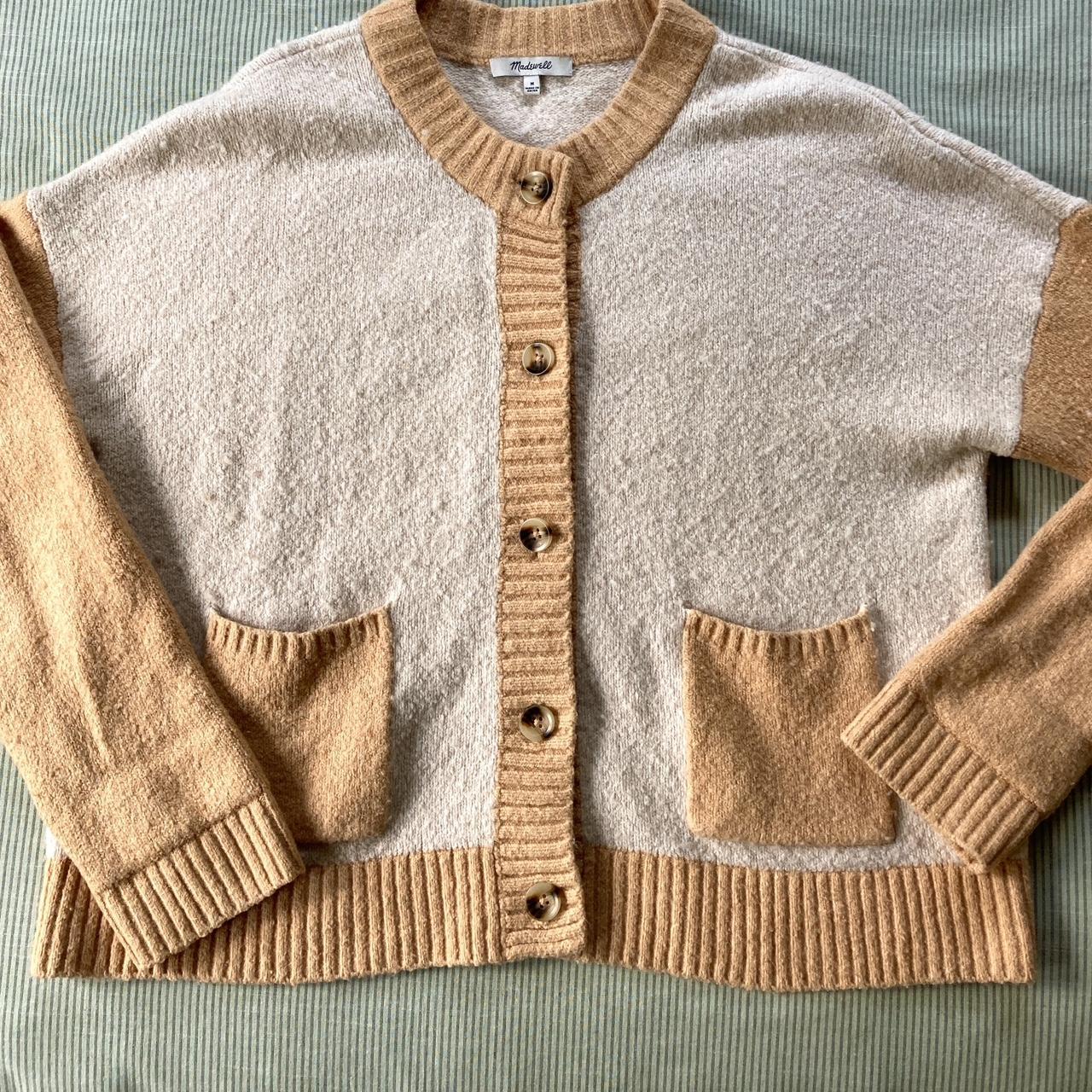 Madewell Women's Cream Cardigan | Depop