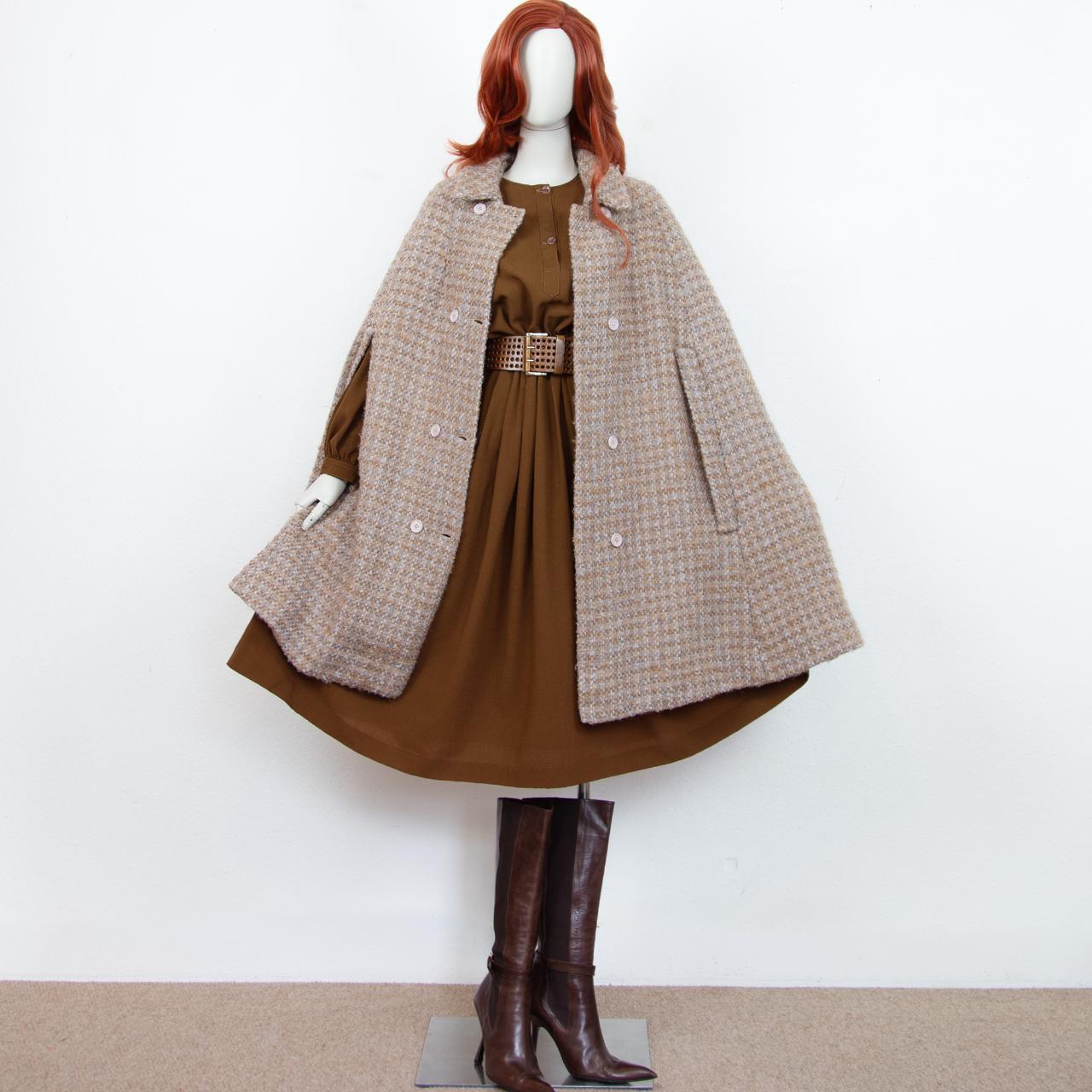 Vintage wool cape on sale coat