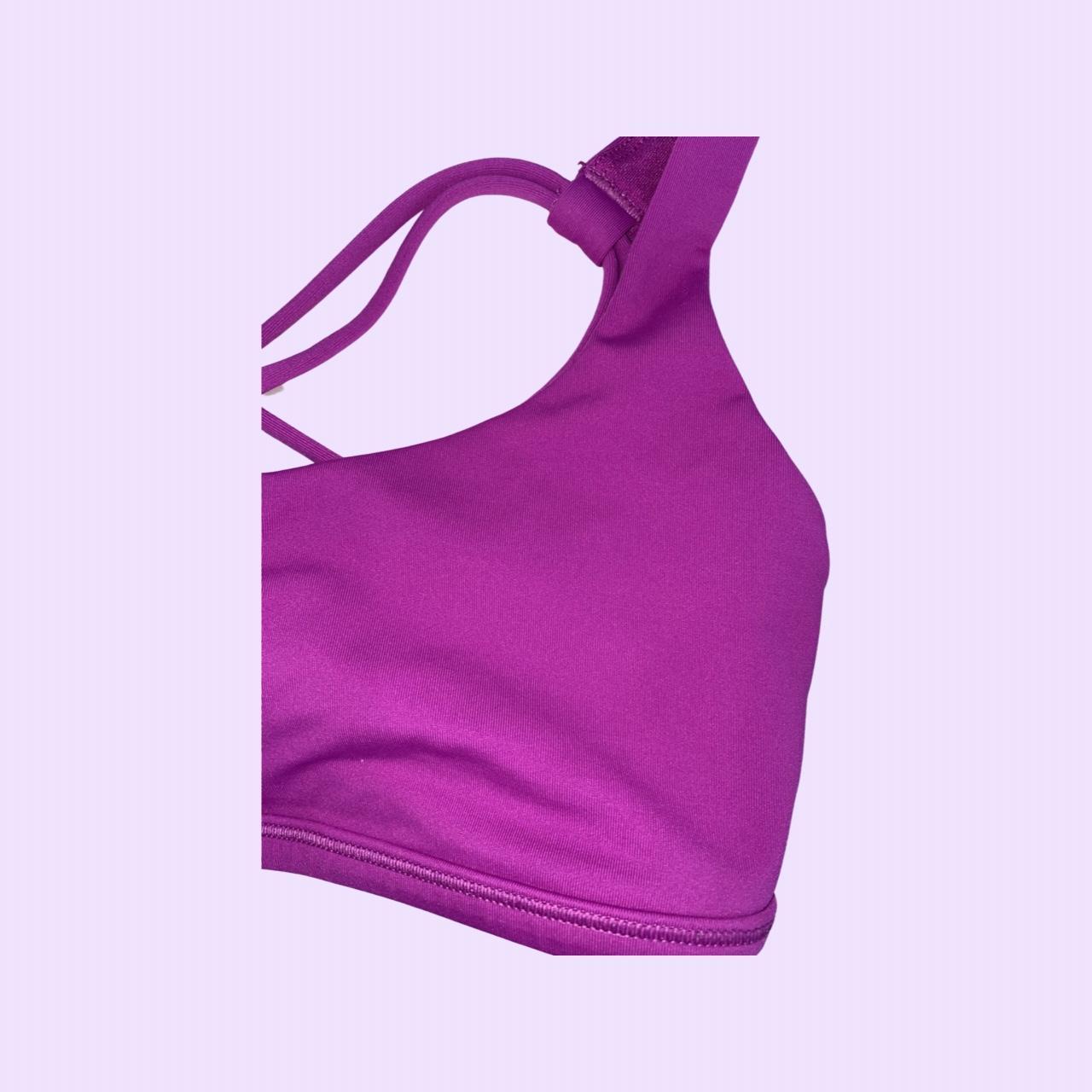 Lululemon Women's Pink and Purple Bra | Depop