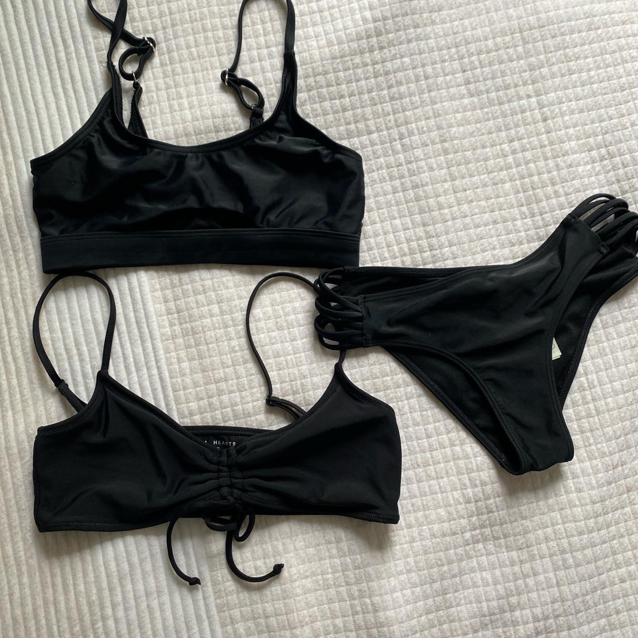 LA Hearts by PacSun Women's Black Swimsuit-one-piece | Depop