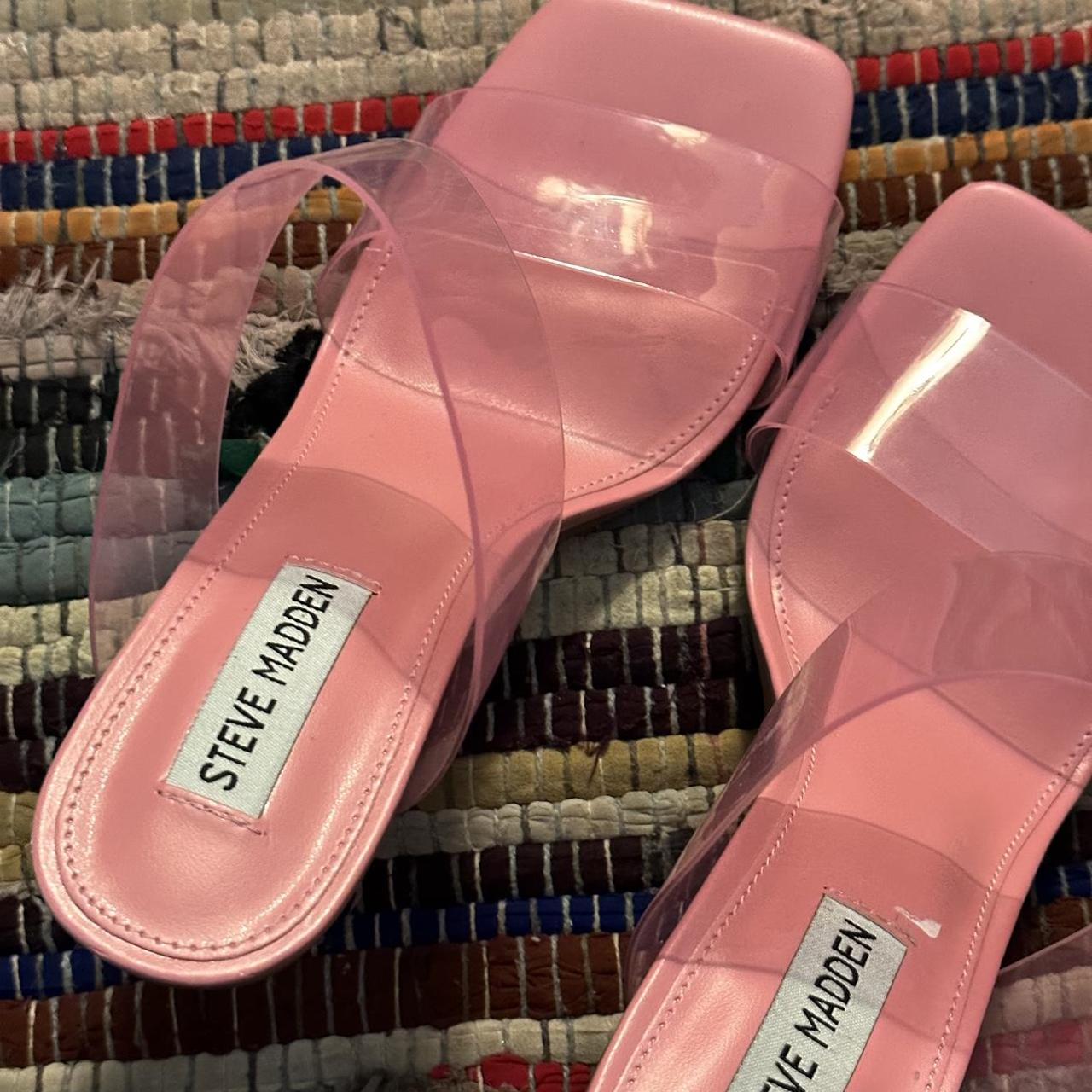 steve madden pink bow heels