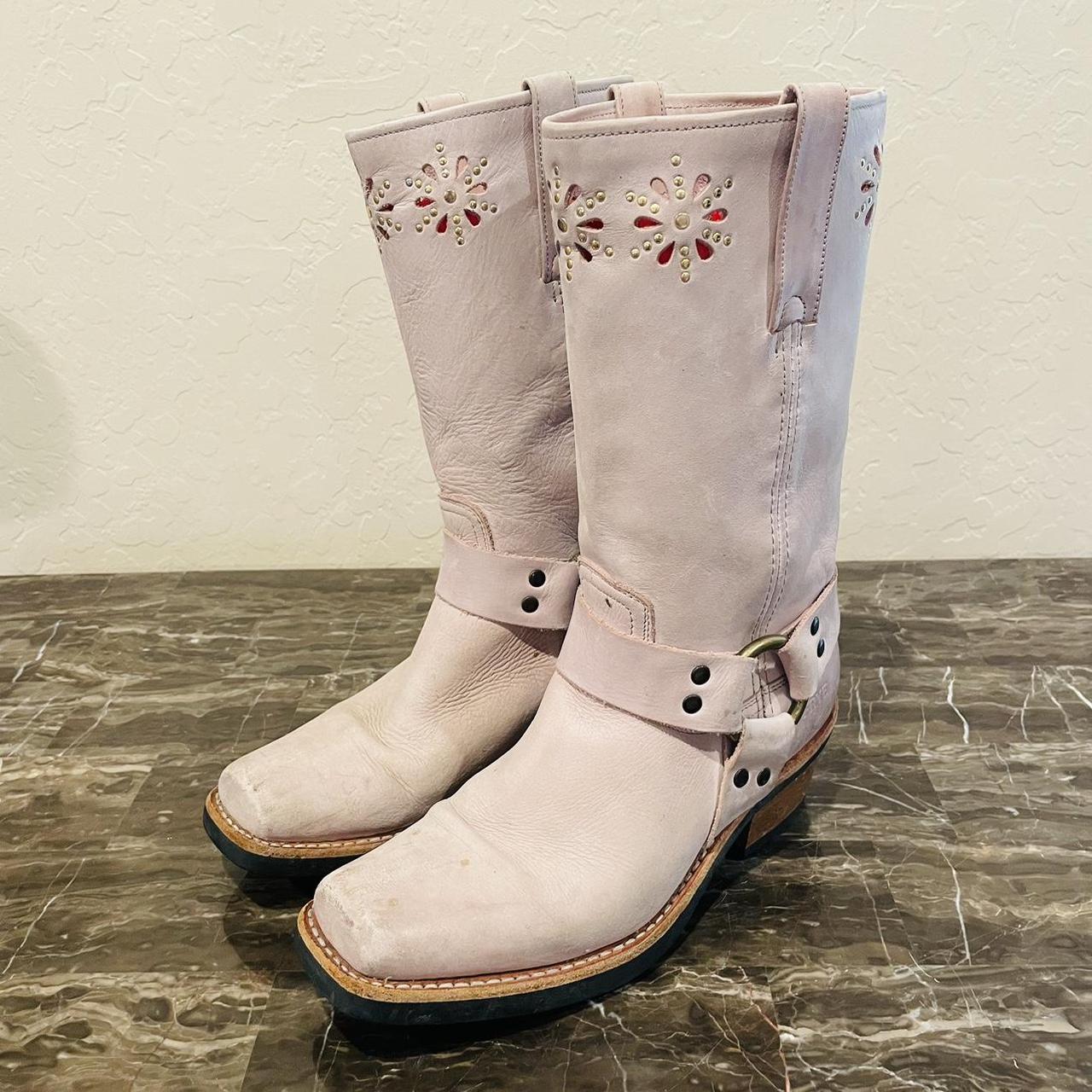 Pink store frye boots